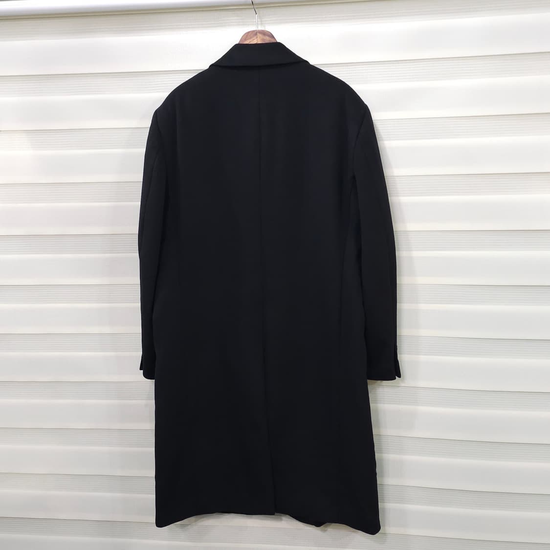 일본 Balestrino 울 캐시미어 싱글 롱코트- L 상품이미지5