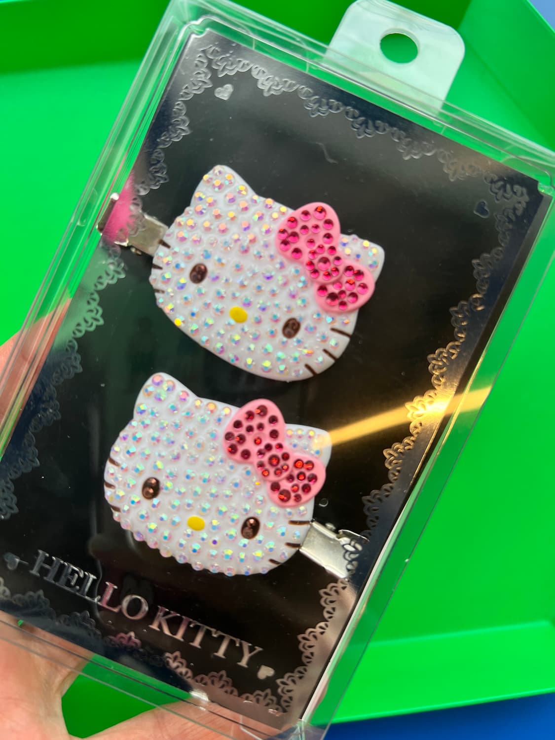 헬로키티 큐빅 헤어핀 브로치 상품이미지2
