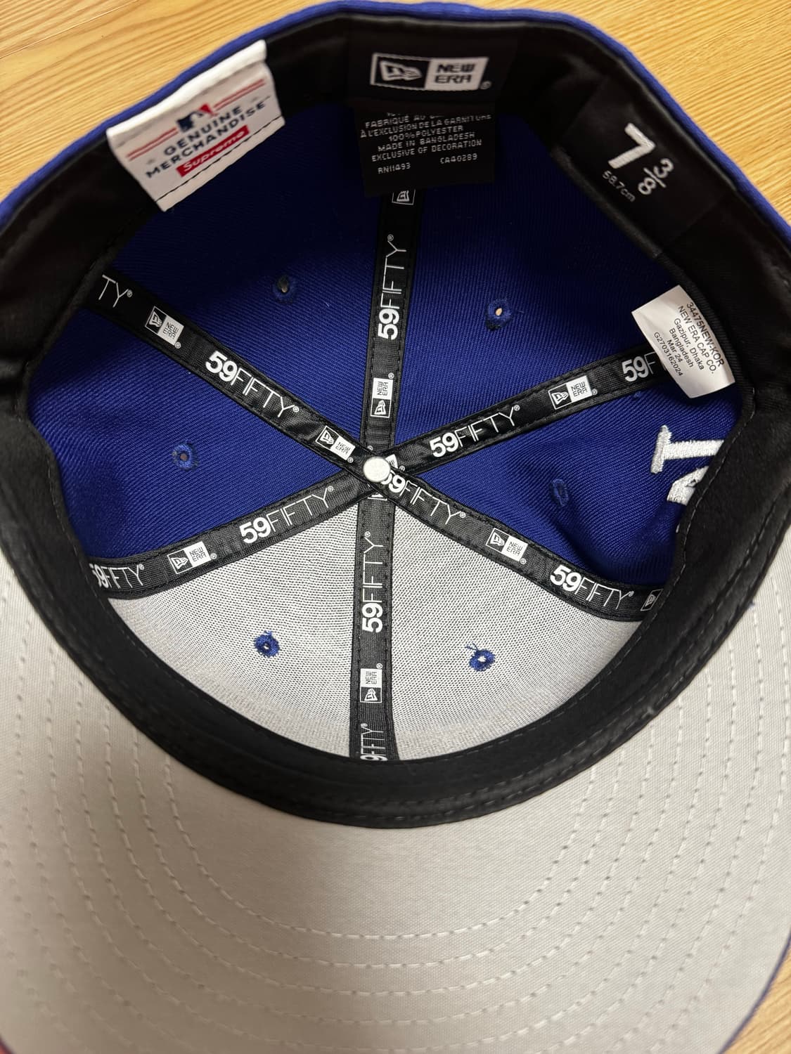 슈프림 뉴에라 59FIFTY MLB LA다저스 7 3/8 상품이미지5