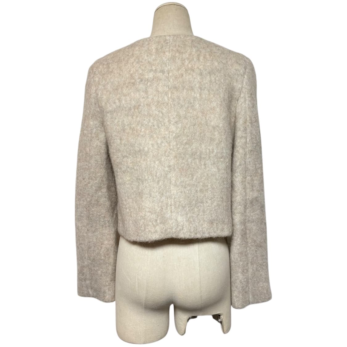 3664 베이지 울 모직자켓 상품이미지4