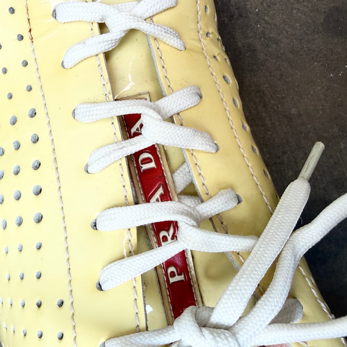 프라다 스포츠 페이던트 크림 스니커즈  상품이미지8