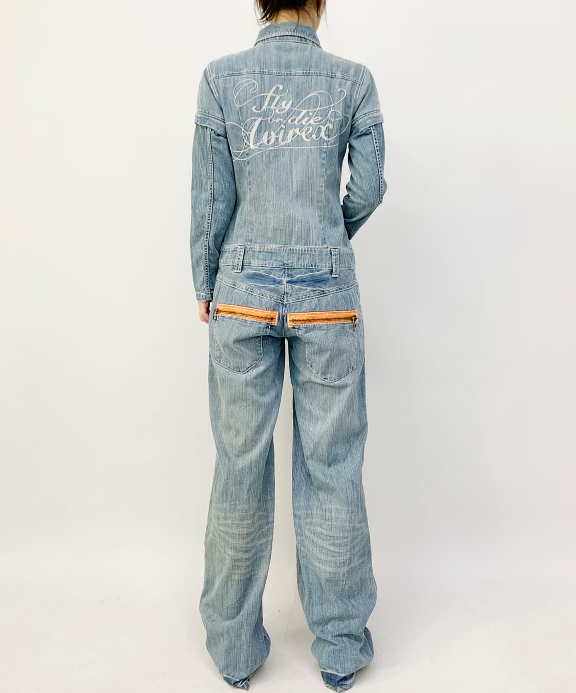 아비렉스 데님 점프수트 상품이미지1