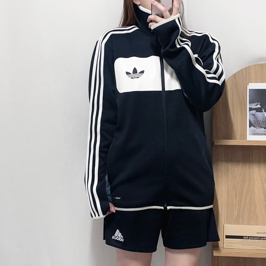 [정품] 아디다스 블랙 STR DIVER X 트레포일 져지 [ 95 ] 상품이미지2