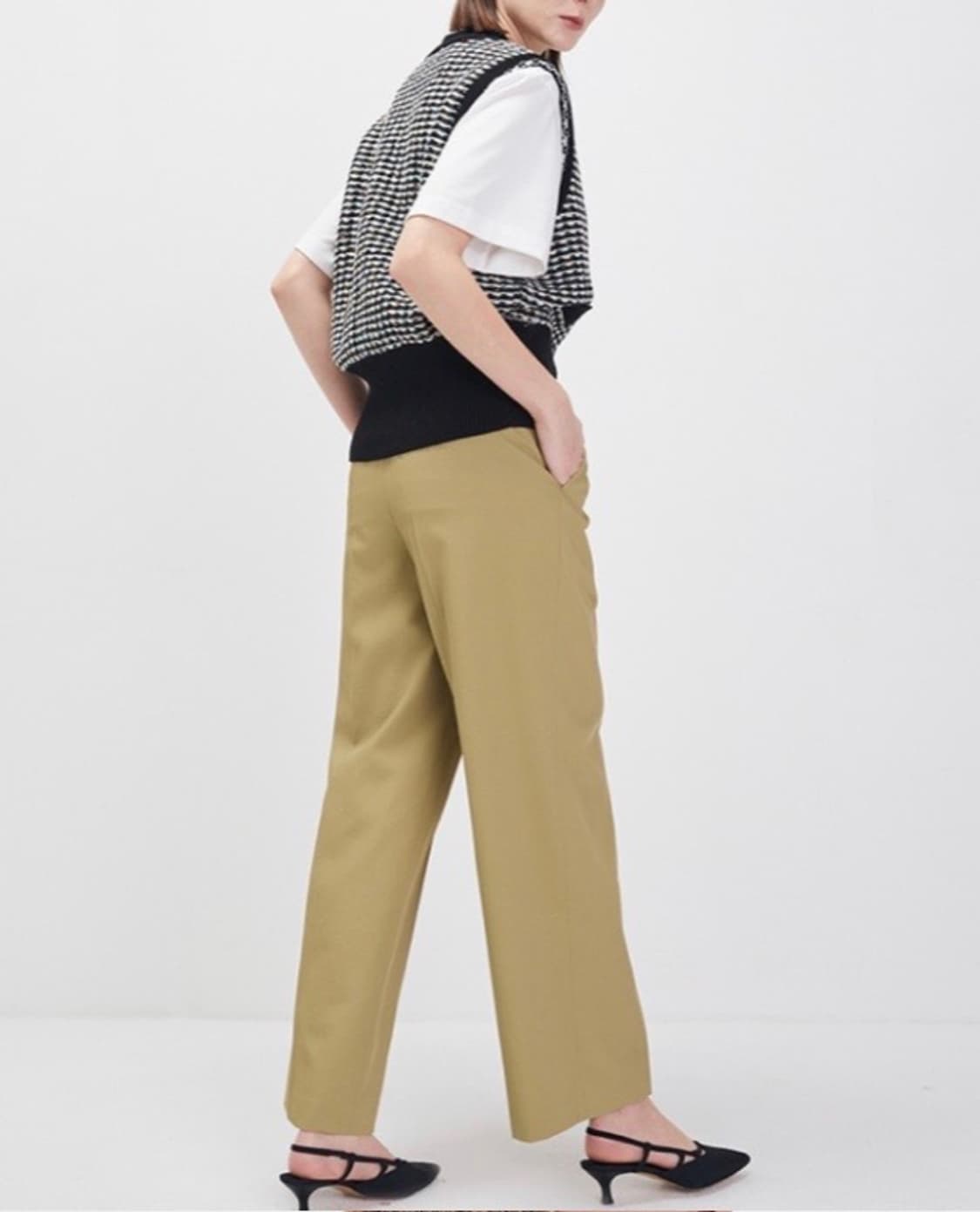 시스템 SYSTEM 22 완판 트위드 니트 베스트 (F) 상품이미지3