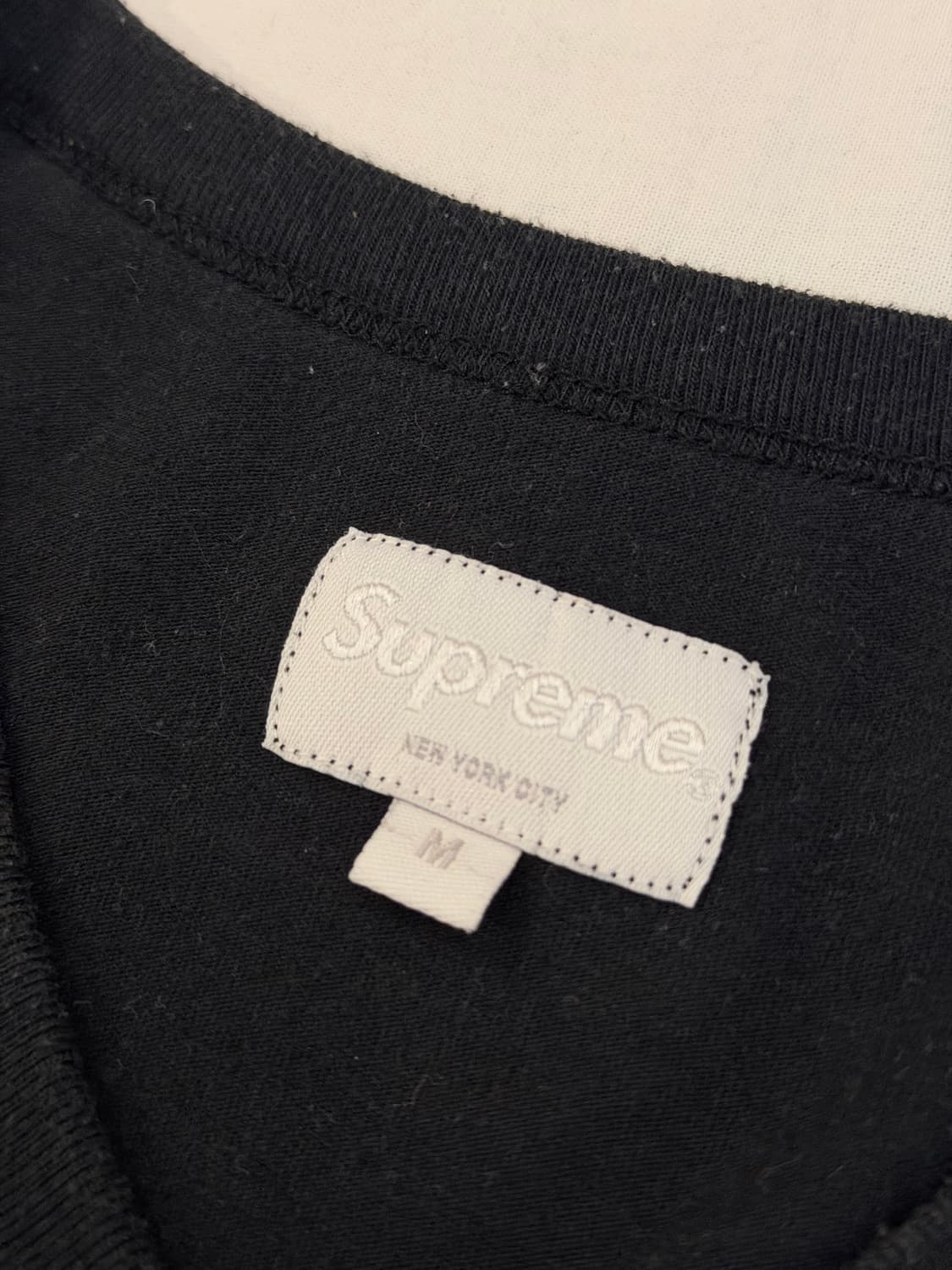 슈프림 15ss 라미제라블 프린팅 풋볼 탑 반팔 티셔츠 블랙 상품이미지3