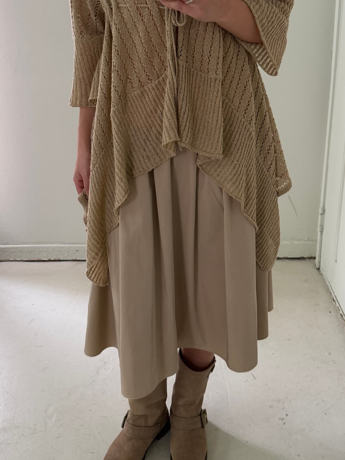 일본빈티지 모리 베이지 가디건 상품이미지4