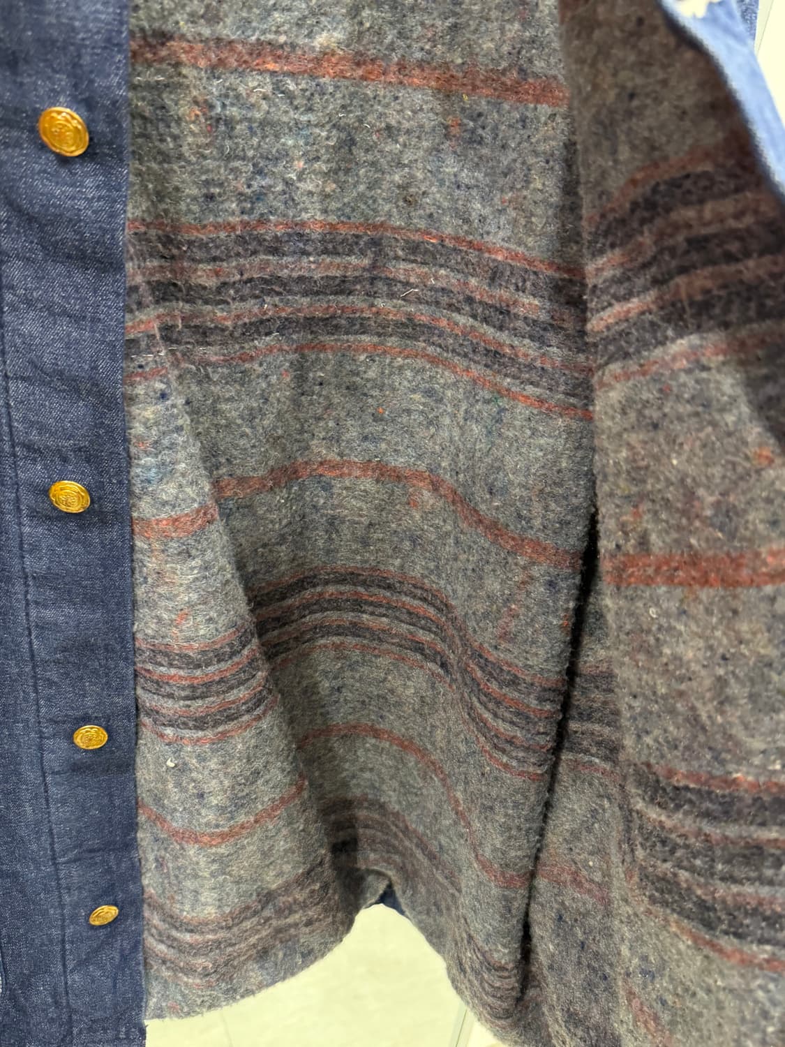 90s Wrangler 랭글러 데님 초어 코트 상품이미지4