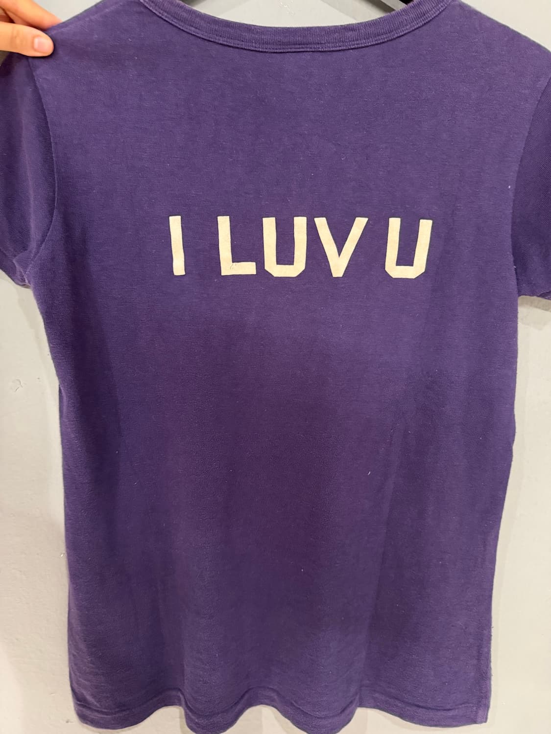“I LUV U" lettering detail top 상품이미지9