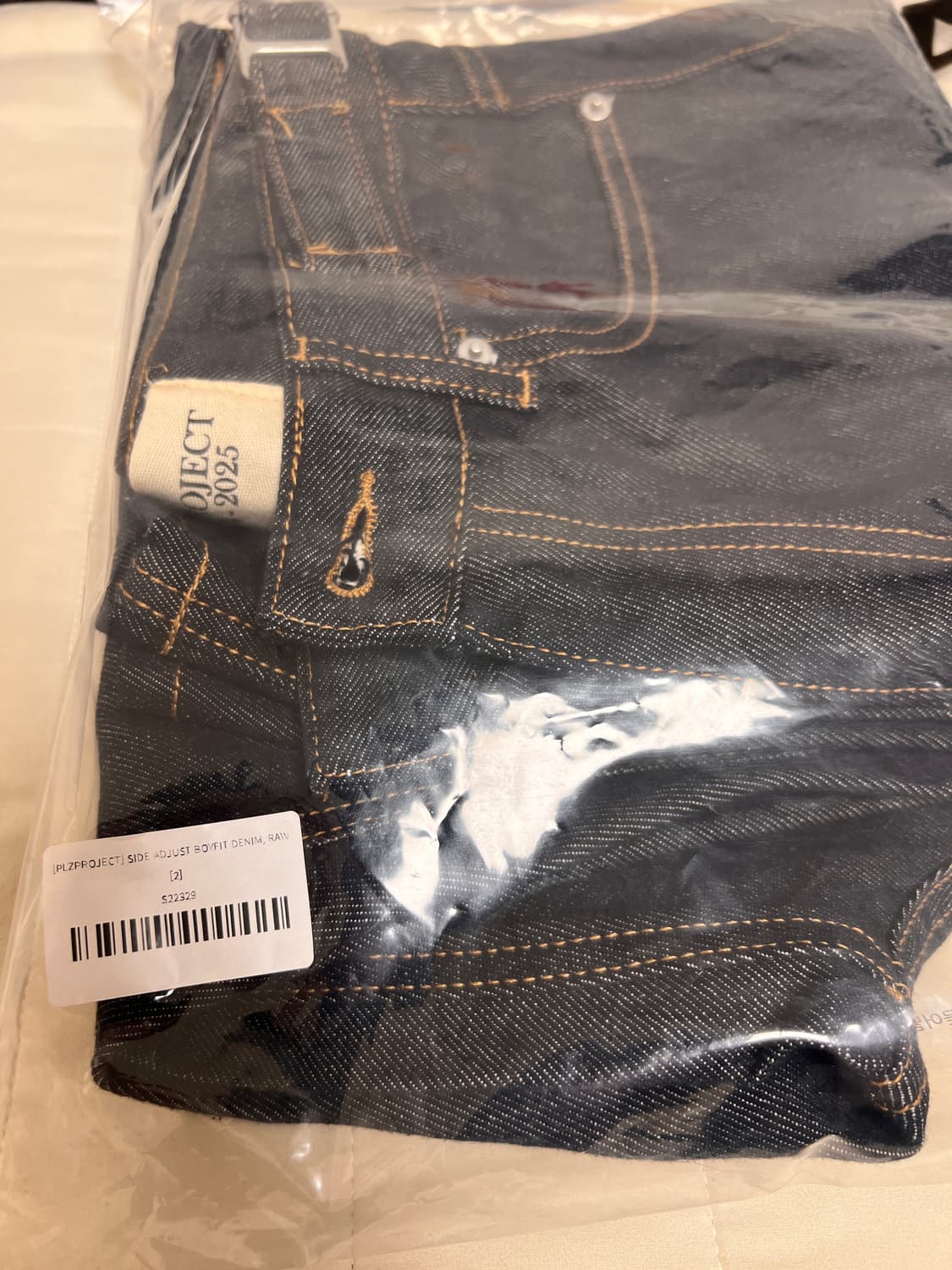 플리즈프로젝트 SIDE ADJUST BOYFIT DENIM, RAW 상품이미지4