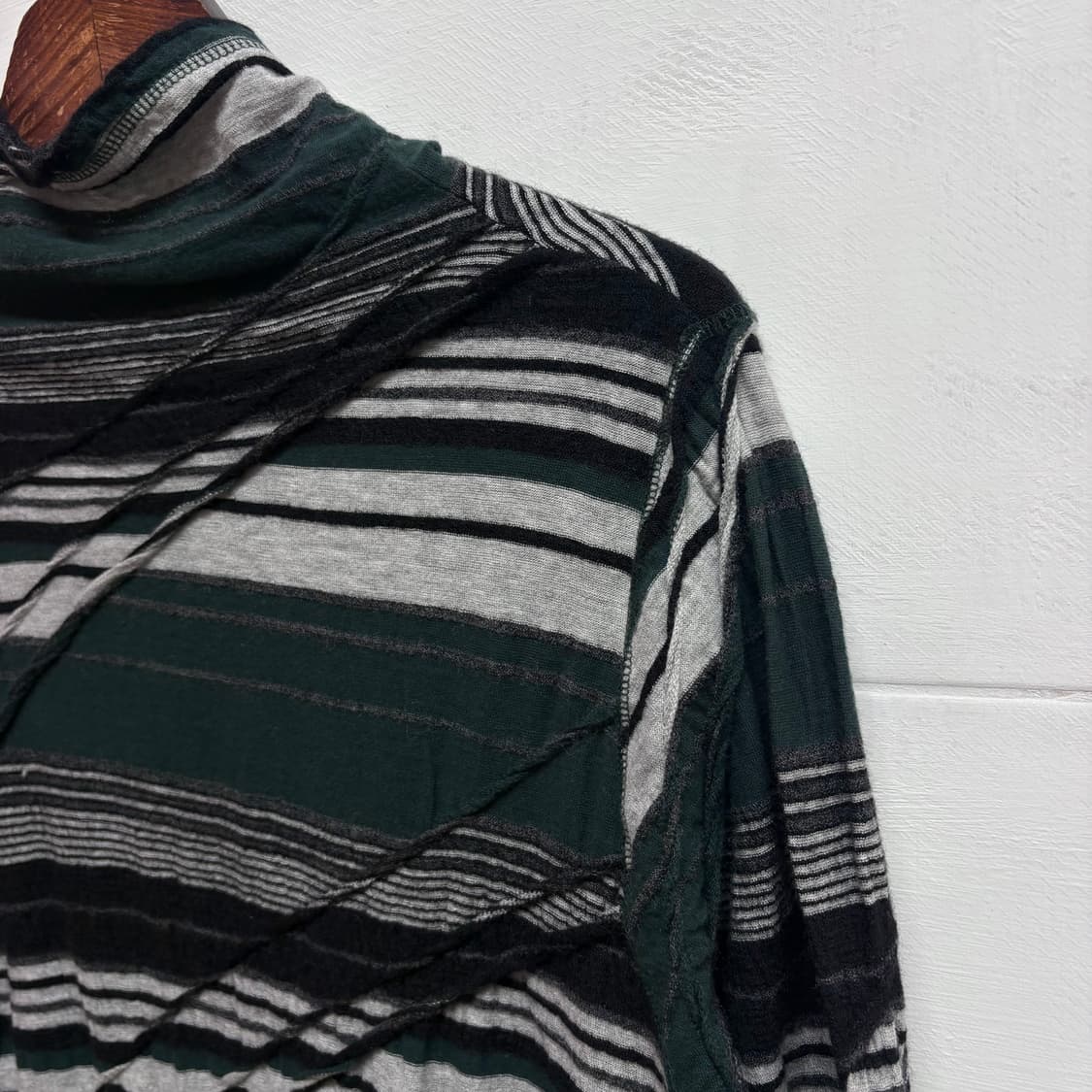 KEIKO KISHI by nosh 울 코튼 패치 롱슬리브 상품이미지7