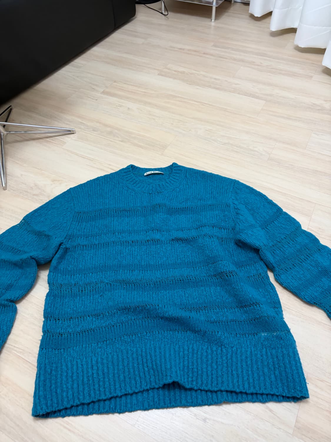 아크네 스튜디오 스트라이프 니트 - 블루 M사이즈 상품이미지4