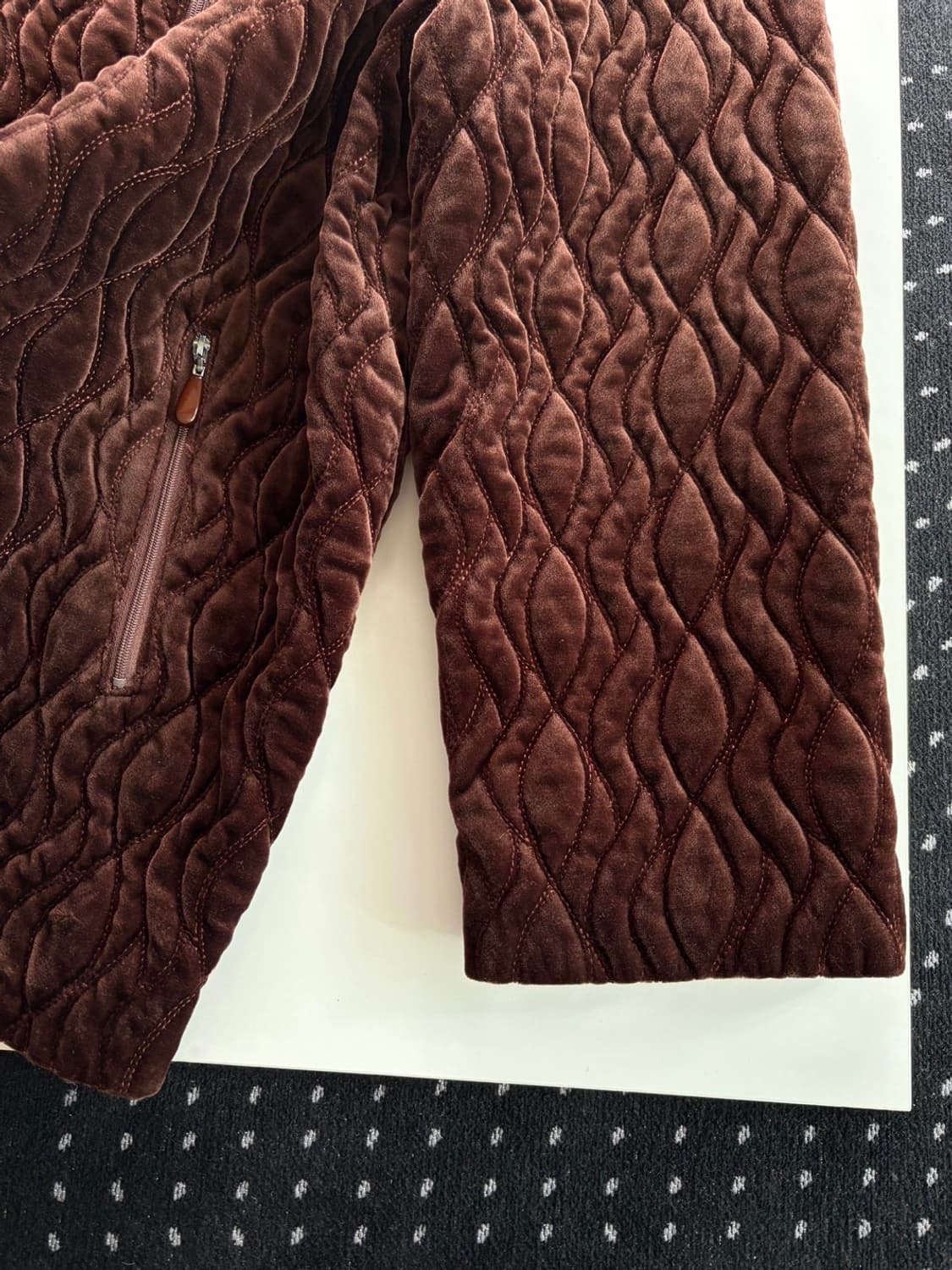 velour quilting zip-up jumper 상품이미지9