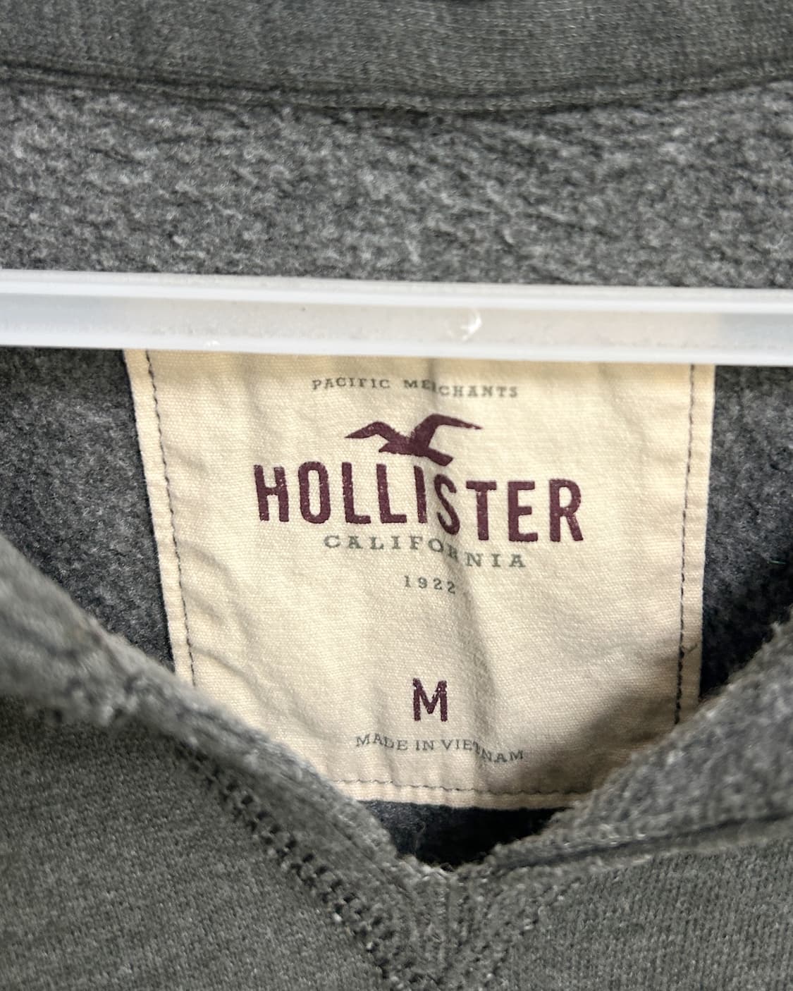 홀리스터  아치로고 그레이 카키  후드티 상품이미지3