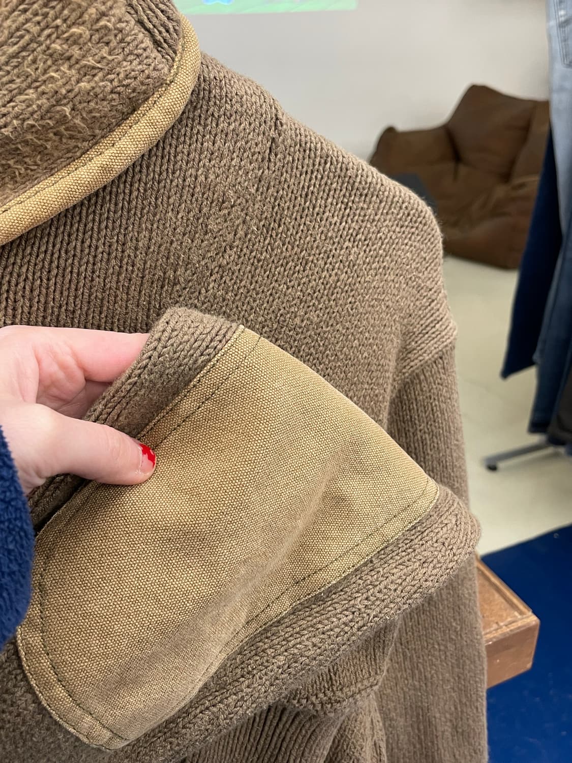 PRL 폴로 랄프로렌 버클 숄카라 니트 상품이미지4