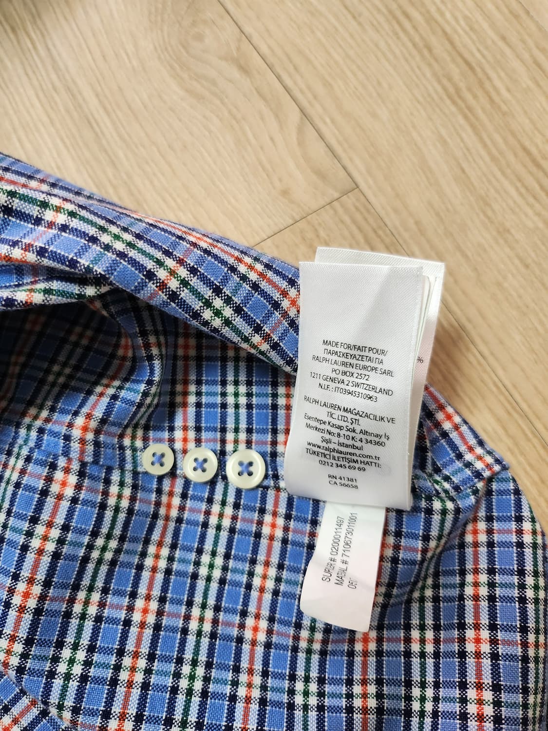 폴로랄프로렌 체크셔츠 (S 상품이미지7