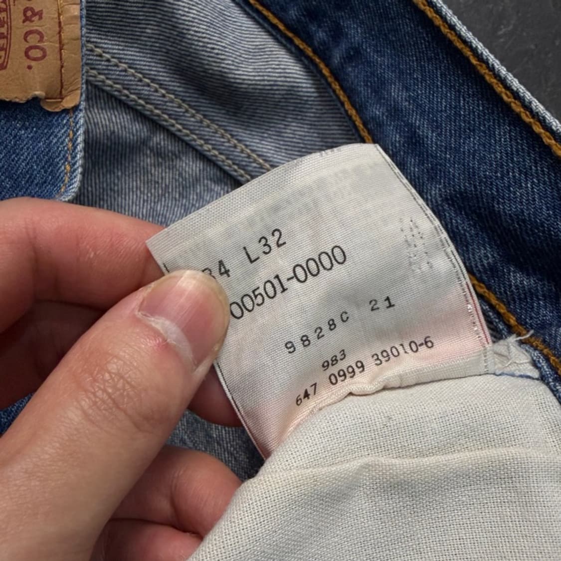 34 리바이스 501XX 청바지 상품이미지3