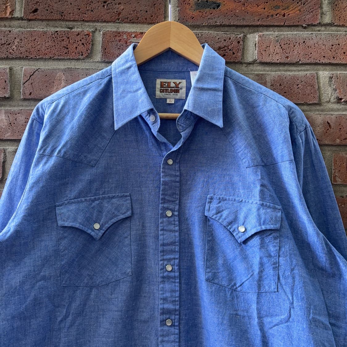 Ely Cattleman 샴브레이 웨스턴 셔츠 상품이미지2