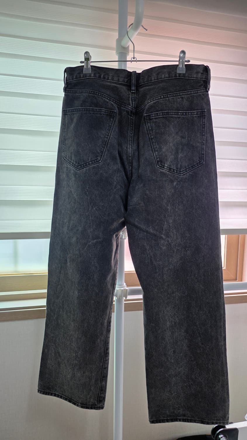 GU 블랙 워싱 와이드 데님 팬츠 31 상품이미지2