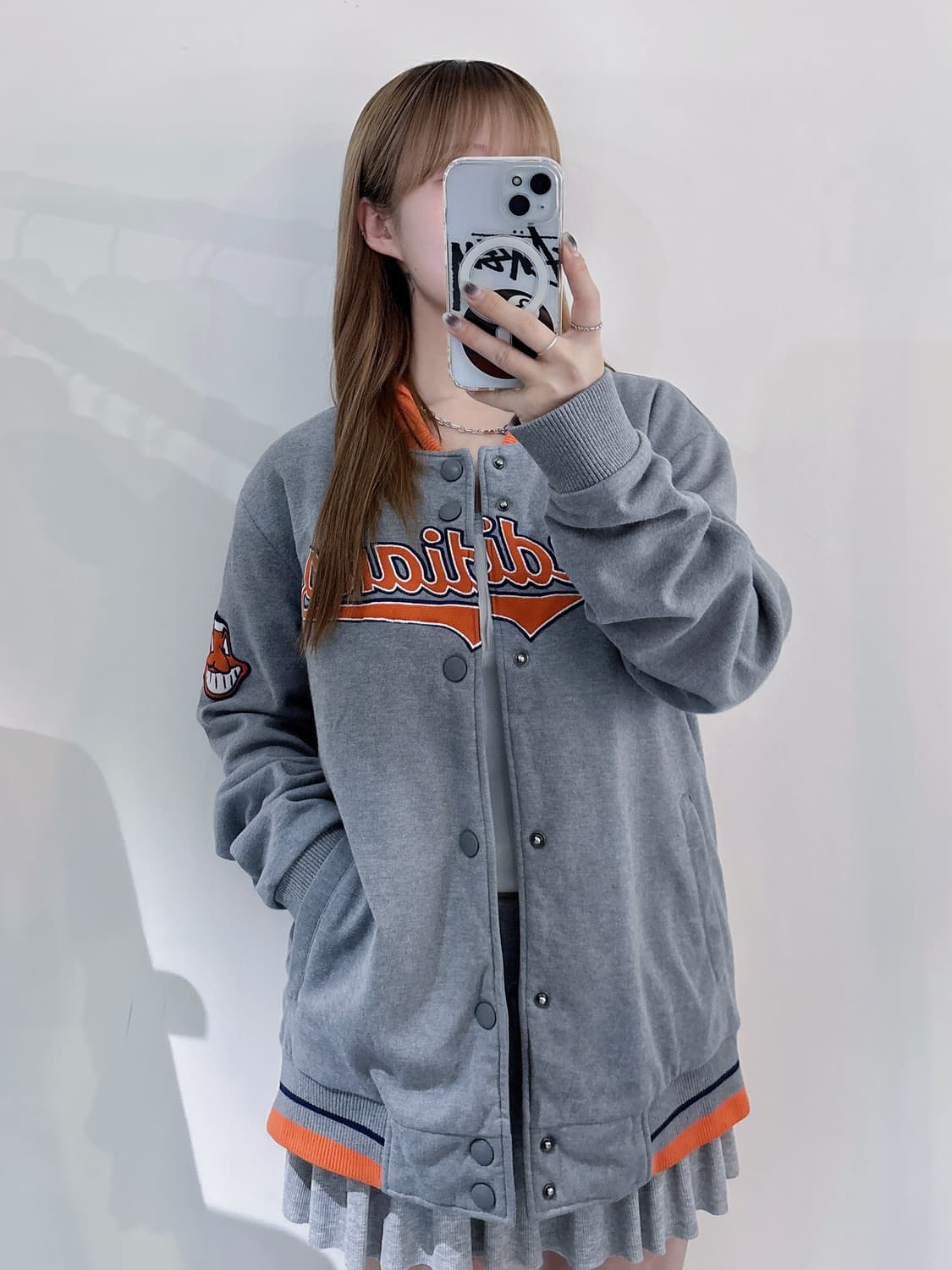 MLB 인디언스 코튼 바시티자켓 상품이미지2