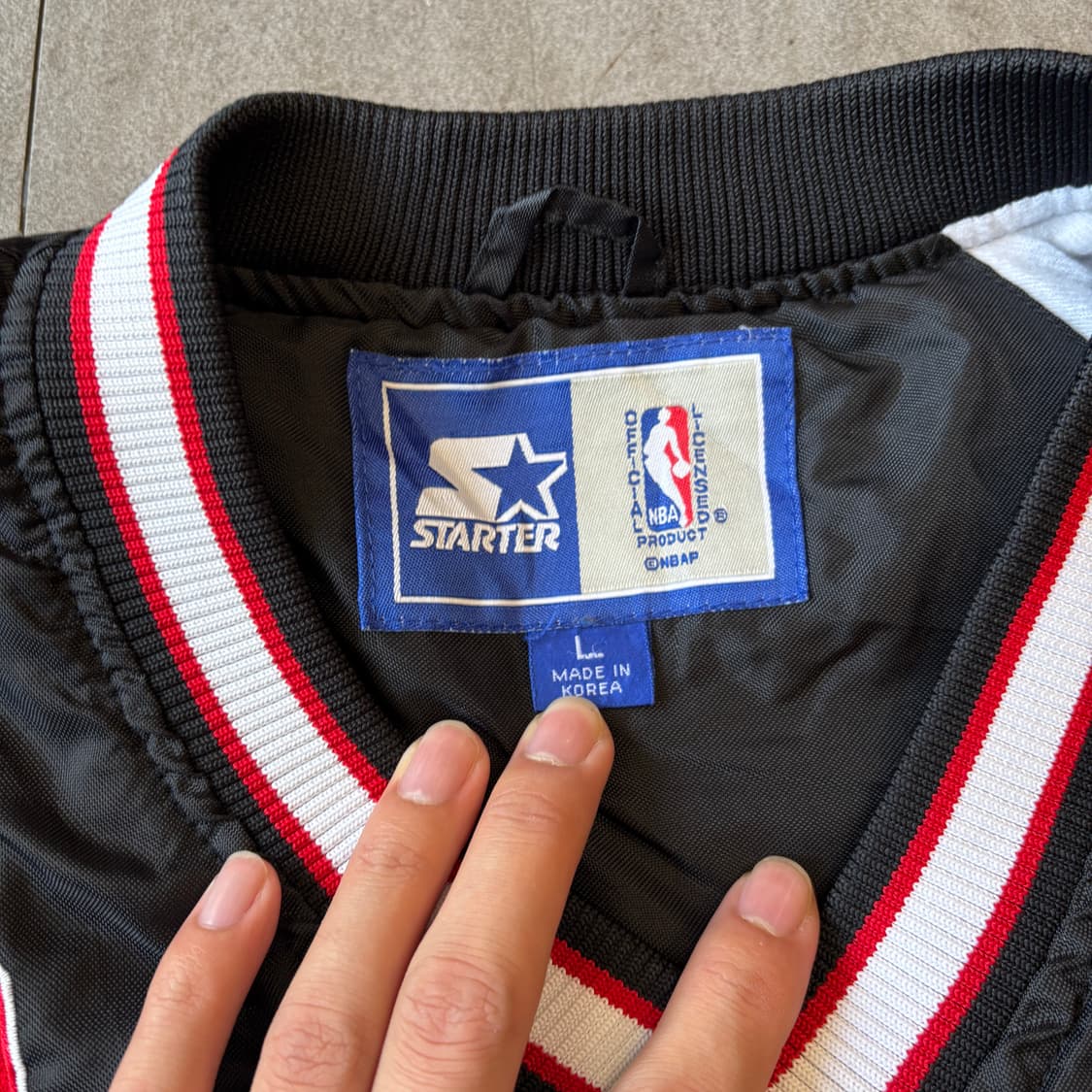 90년대 생산 90s 시카고 불스 스타터 웜업 자켓 상품이미지5