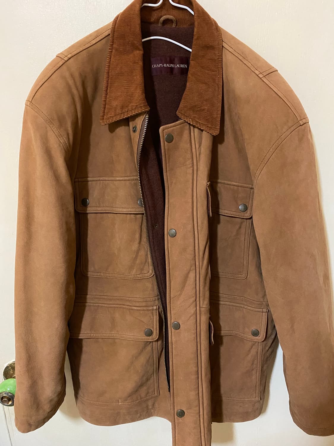 CHAPS •RALPH LAUREN 양가죽 울자켓 상품이미지1