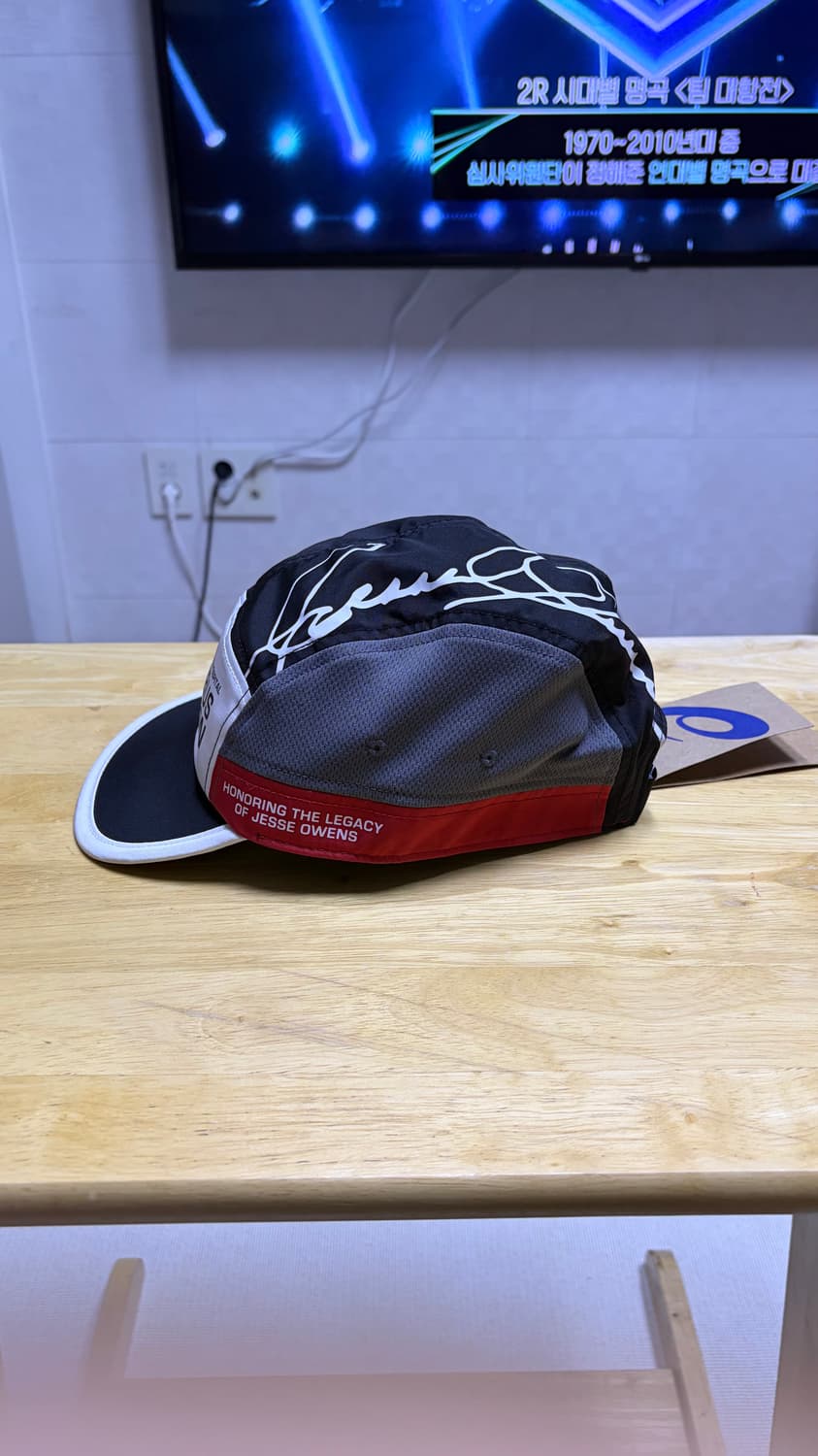 아식스 콜롬버스 마라톤 한정 러닝캡모자 상품이미지2