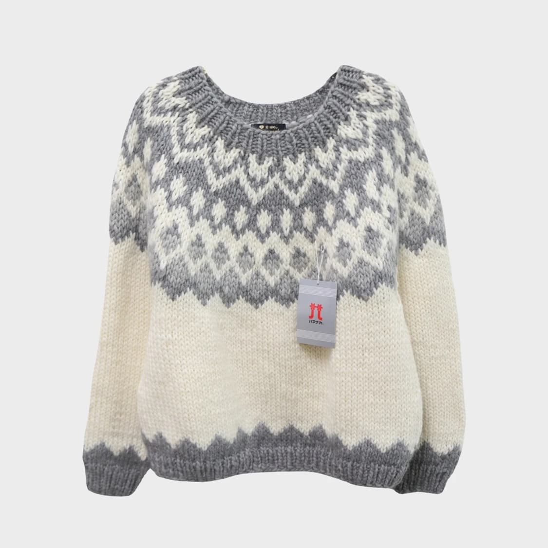 [미사용품] HAMANAKA 눈꽃 울 니트 62361 상품이미지1