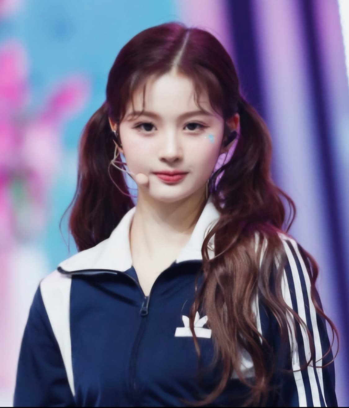 (95)M☆우주매물☆ 아디다스 파이어버드 설윤[화이트네이비]트랙탑져지 상품이미지1