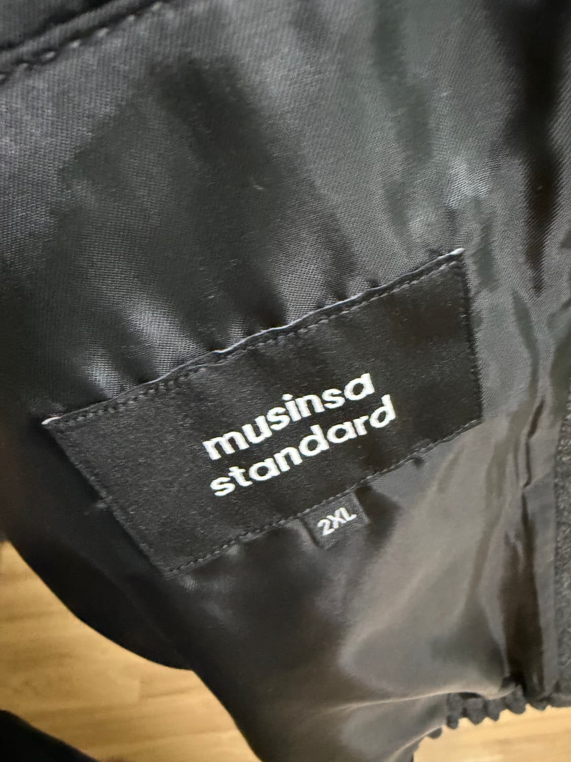 무신사스탠다드 울 블루종 xxl 상품이미지3