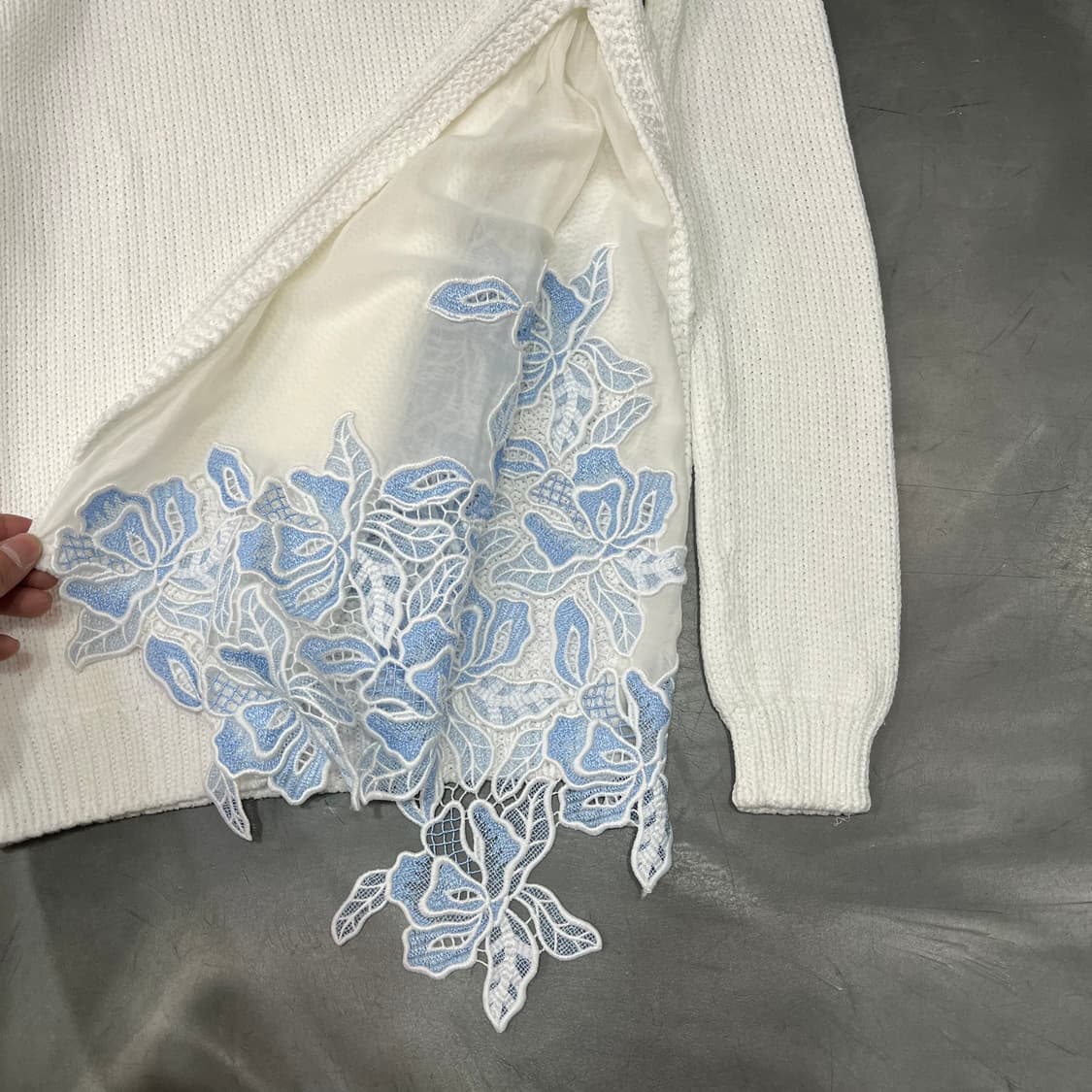  n21 플라워 자수 니트 y14457 상품이미지4