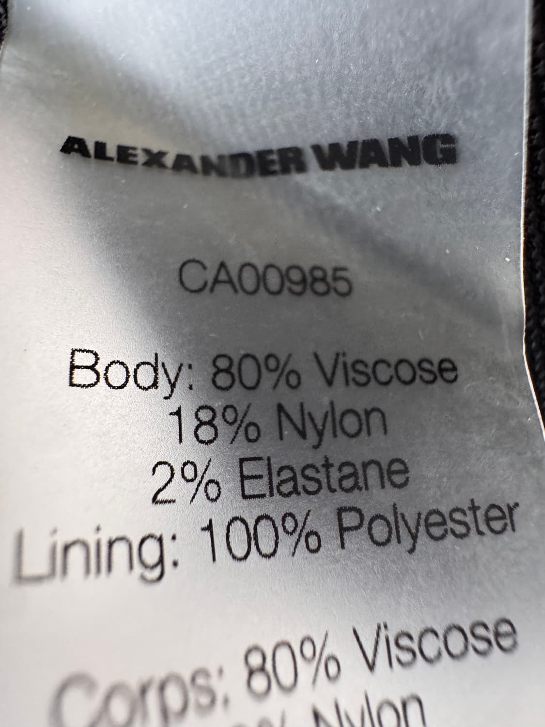 새상품 ALEXANDER WANG 알렉산더왕 블랙 지퍼 원피스(44,55 상품이미지3