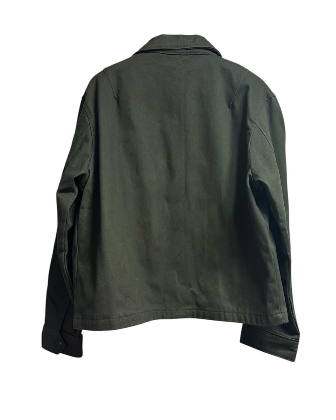 자라(ZARA) 유럽판 다크올리브 집업 헤비코튼 자켓 L 새상품 상품이미지8