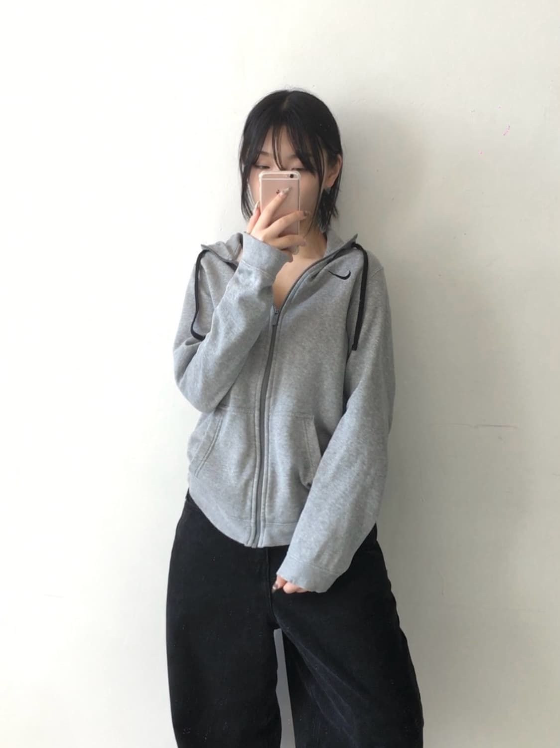 나이키 자수로고 후드집업 상품이미지1