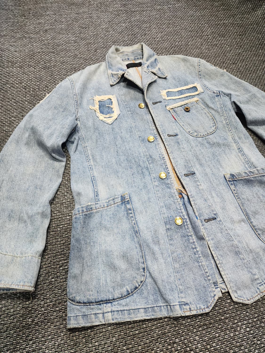 Levis 00s 리바이스 레드룹 디스트로이드 데님자켓 상품이미지8