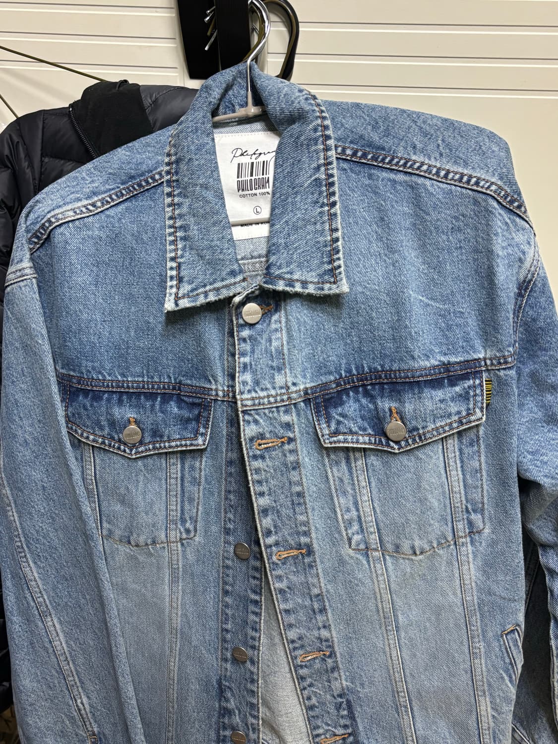 필로그램 블루레인 타이 다이 데님 자켓 L 상품이미지2