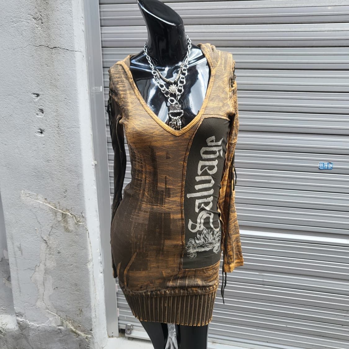 salvage long-sleeved one-piece dress  상품이미지2