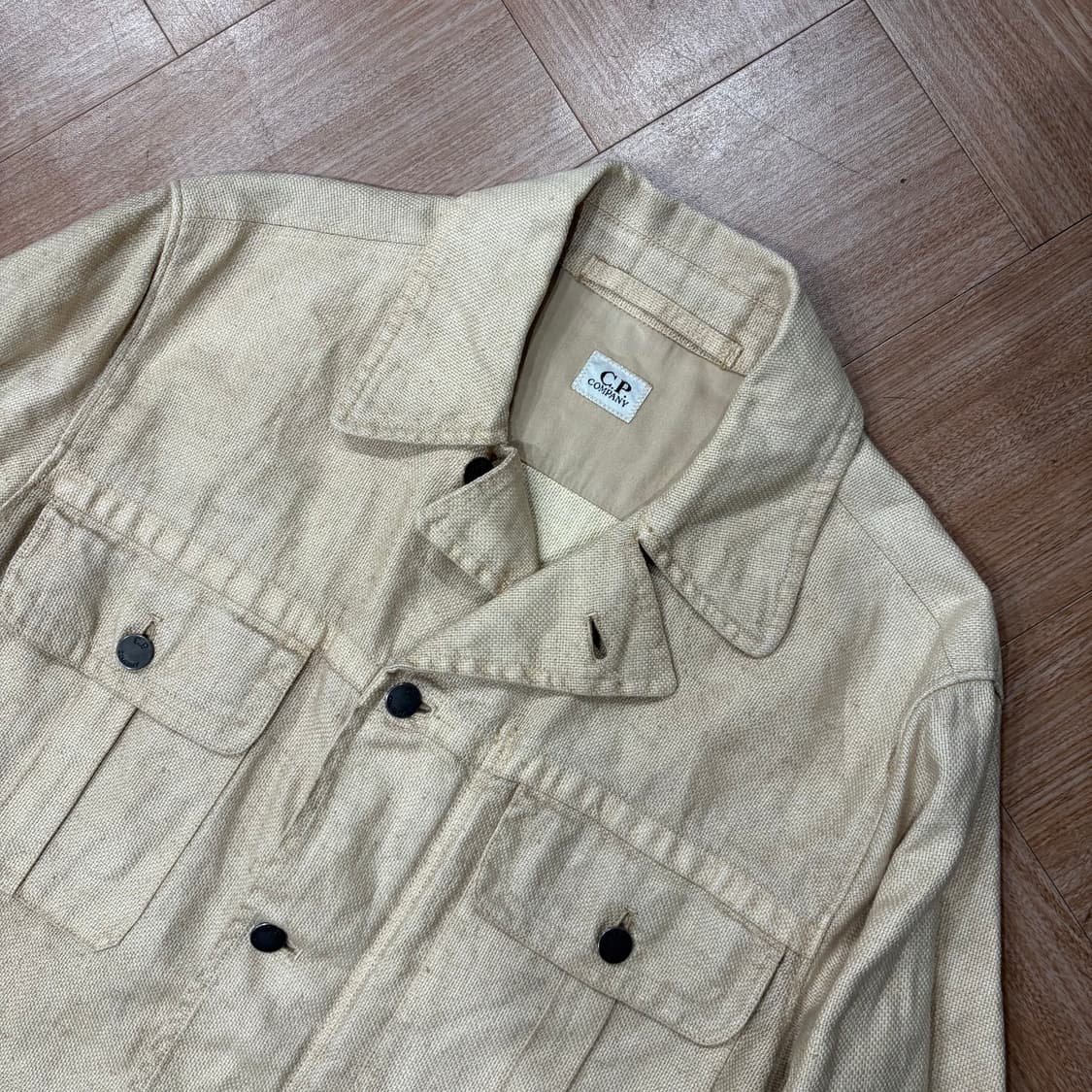 씨피컴퍼니 리넨 라이트 베이지 필드 자켓 상품이미지8