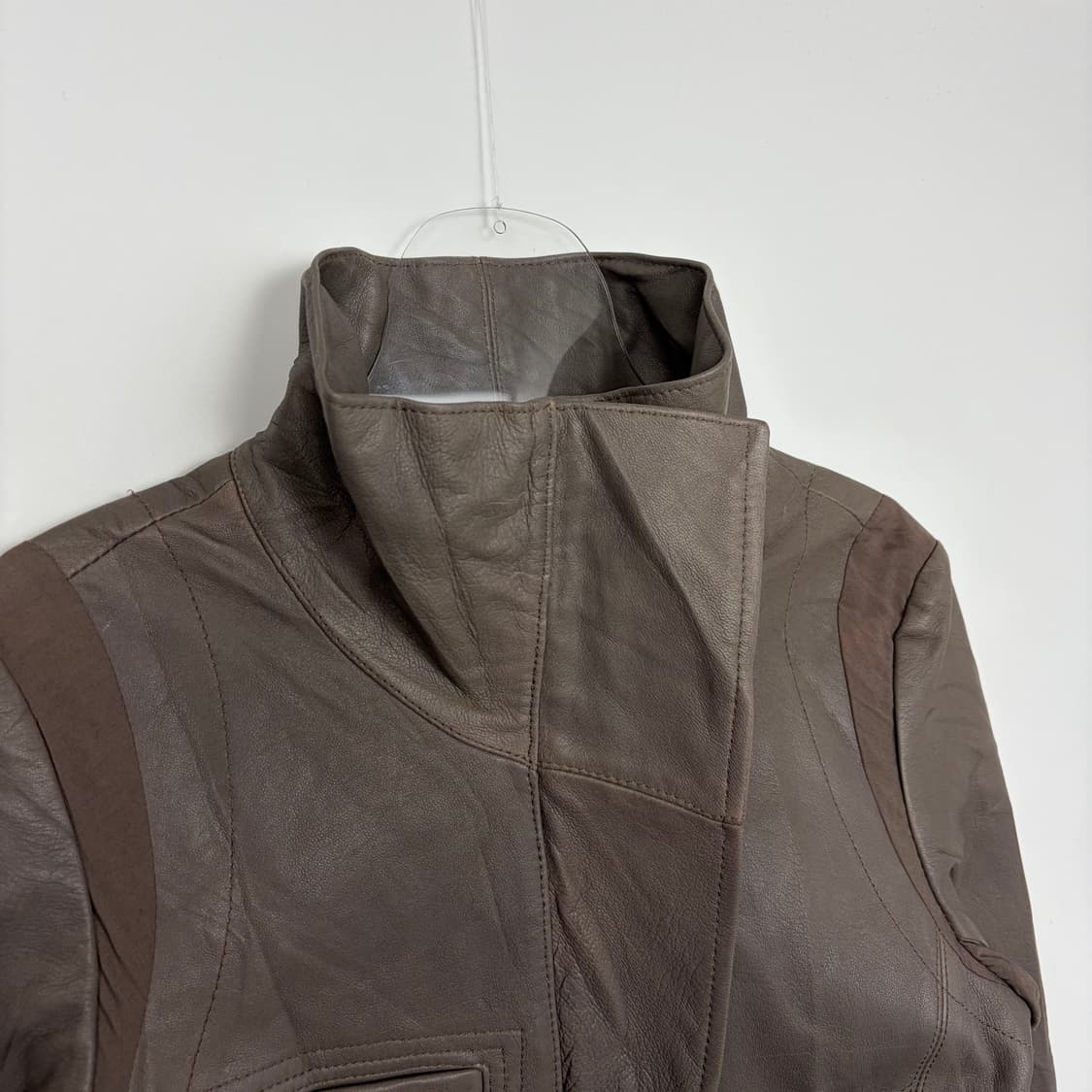 Le ciel bleu 패턴 가죽 자켓 상품이미지2