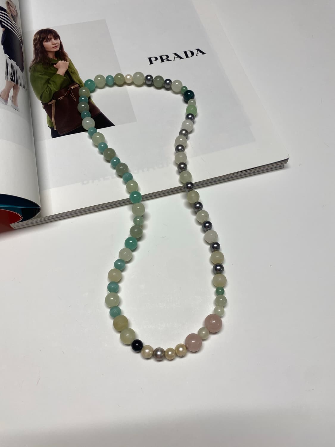 빈티지 비즈 비드 믹스 목걸이 상품이미지1