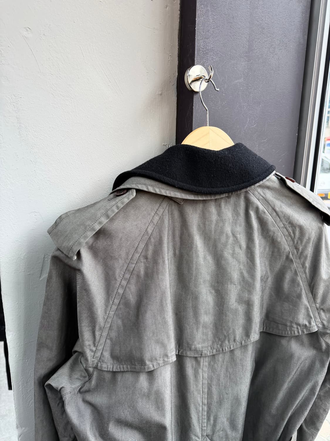 100~105/ 버버리 1990s 3way 벨티드 트렌치코트 상품이미지8