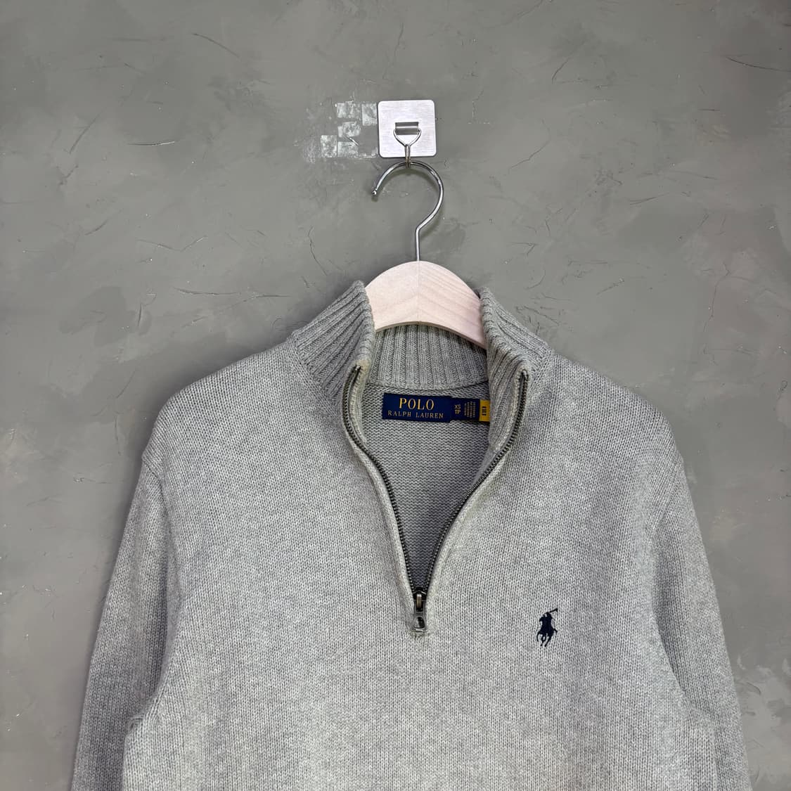폴로 랄프로렌 반집업 니트 그레이 상품이미지3