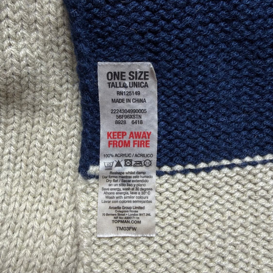 빈티지 썬더버드 울 머플러 목도리 상품이미지2