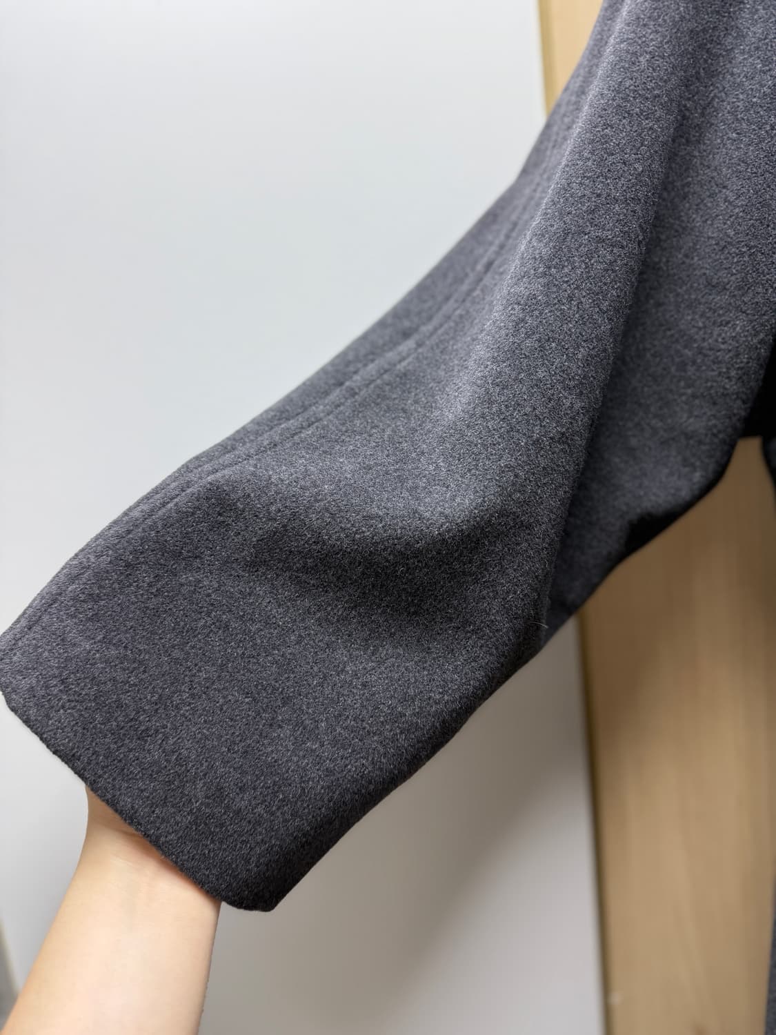 울 100 맥시 롱코트 상품이미지3