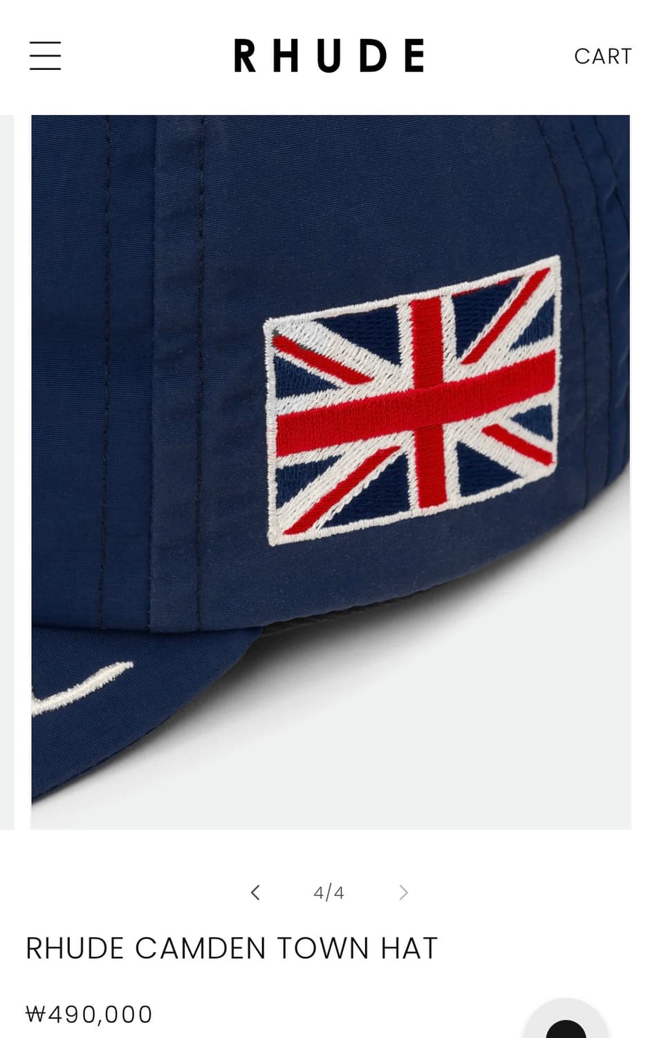 RHUDE CAMDEN 루드 모자 상품이미지4