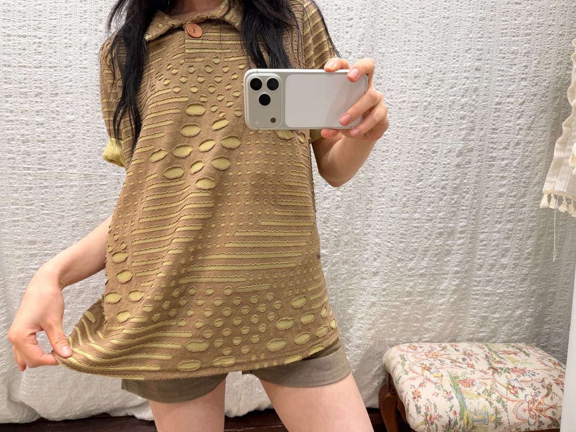 Pebble Cutwork Polo 상품이미지4