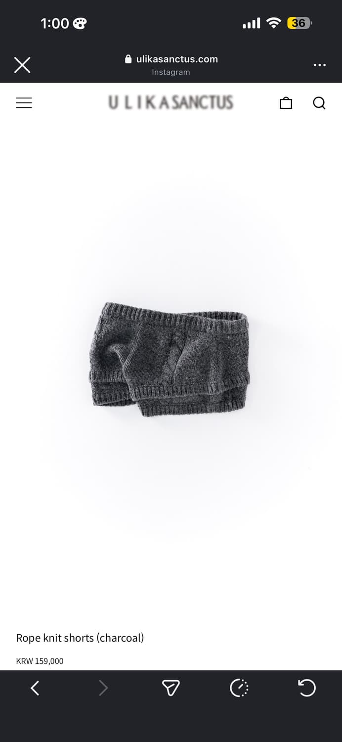 울리카상투스 니트바지 상품이미지1