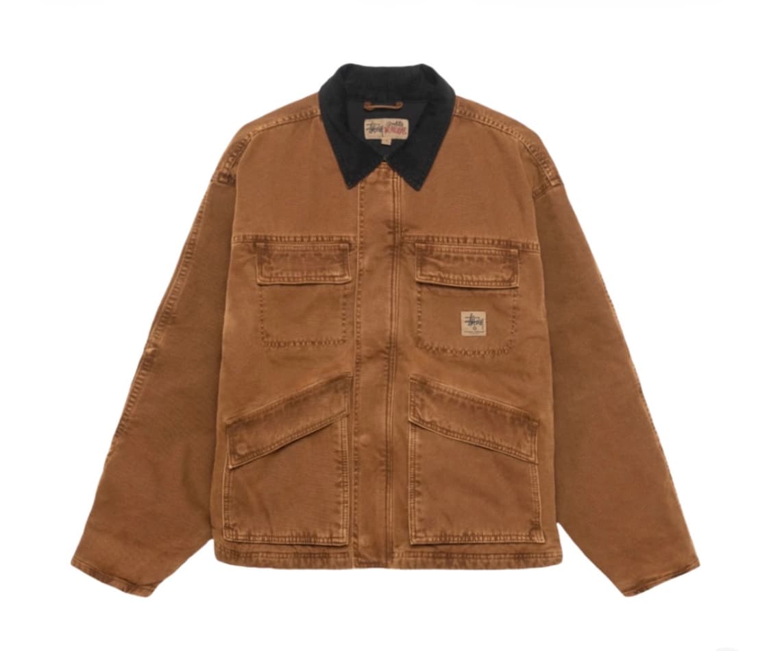 [XL] 스투시 워시드 캔버스 샵 자켓 브론즈 상품이미지1
