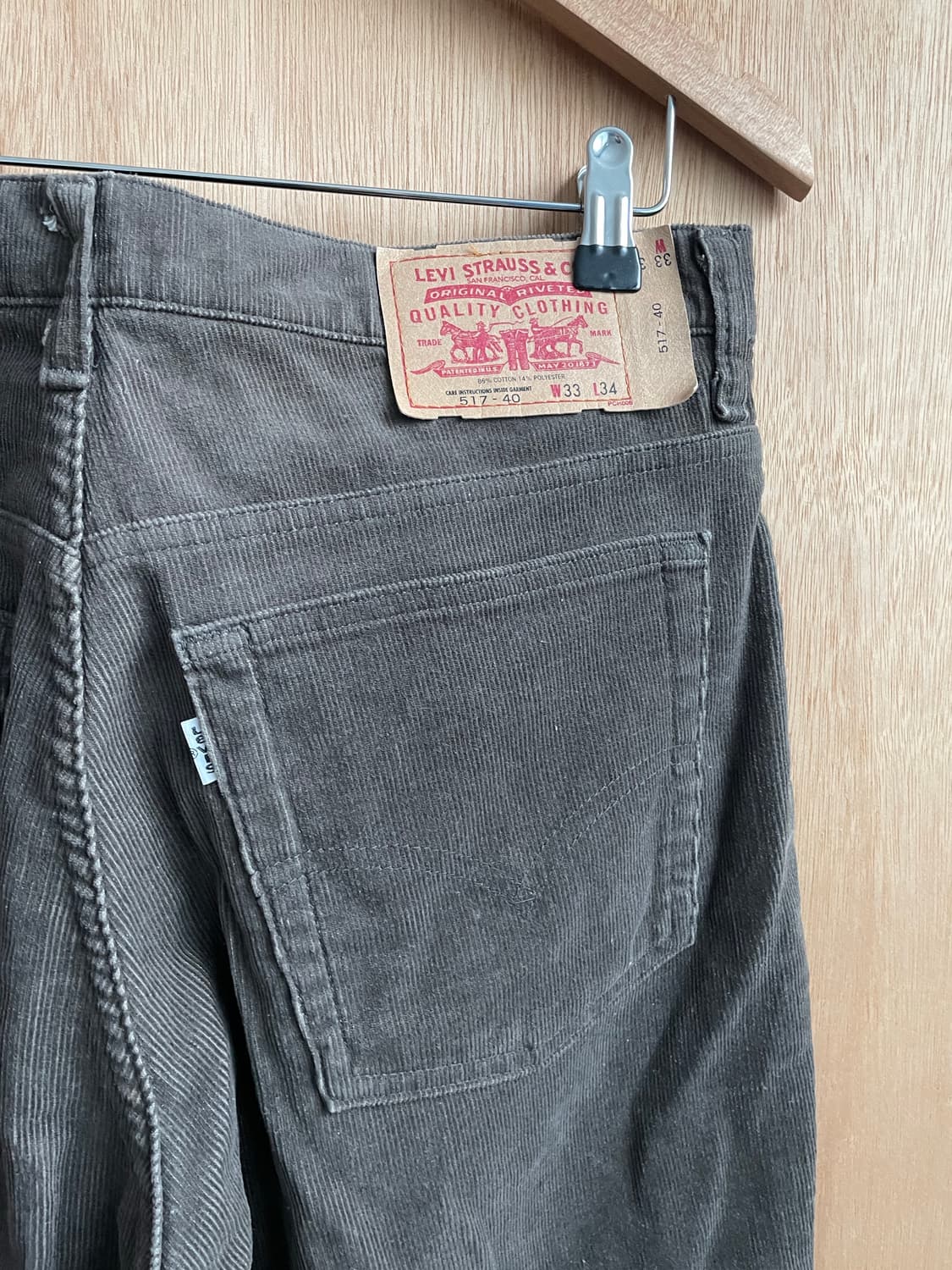 리바이스 517 코듀로이 플레어 팬츠 상품이미지4