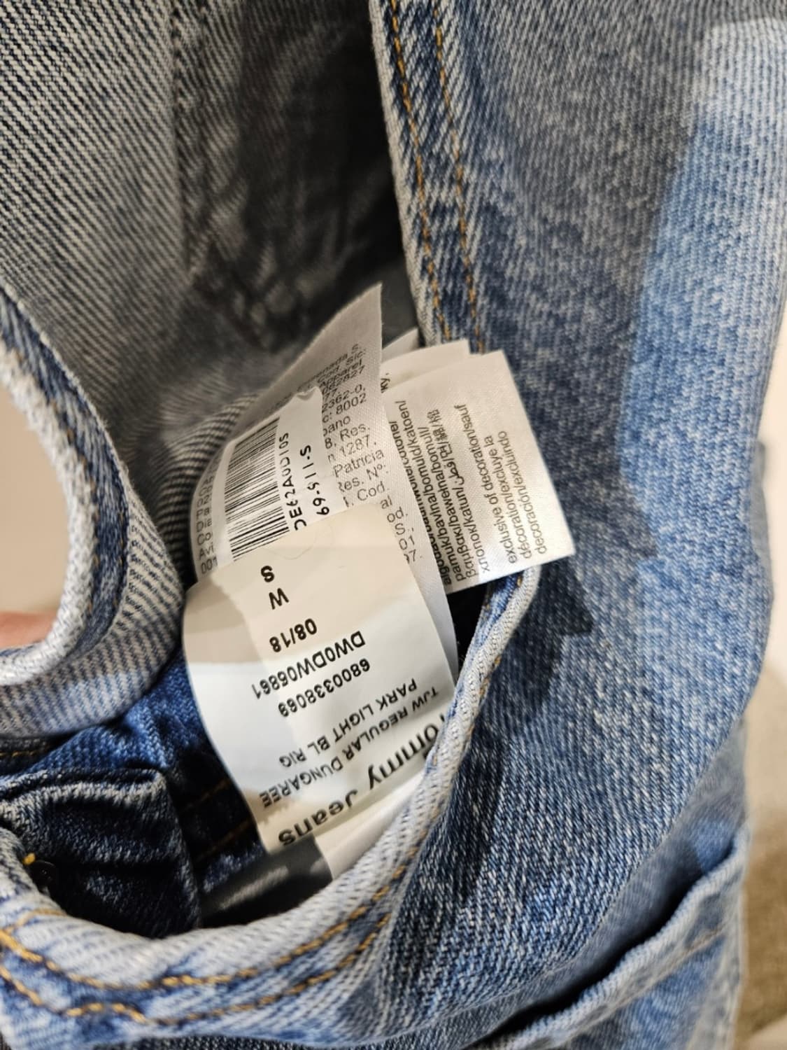 타미진 스트랩 워싱 플래그 로고 오버롤팬츠 상품이미지7