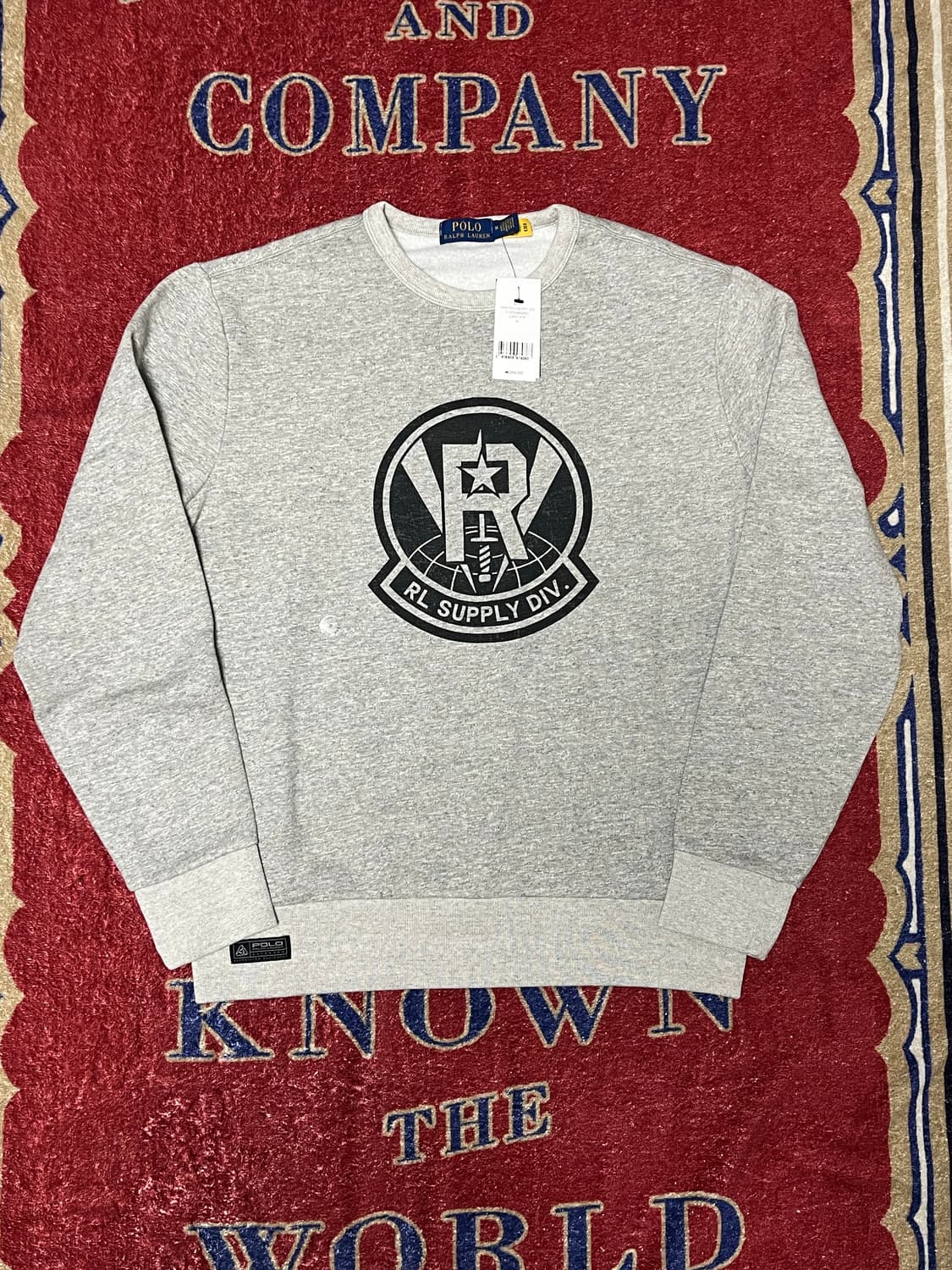 폴로 플리스 그래픽 맨투맨 스웨트셔츠 prl rrl 상품이미지2